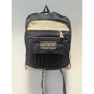 Vintage Eastsport Cyber-Trecker Backpack NWT Black‎ Tan Y2K Taiwan 110551W3